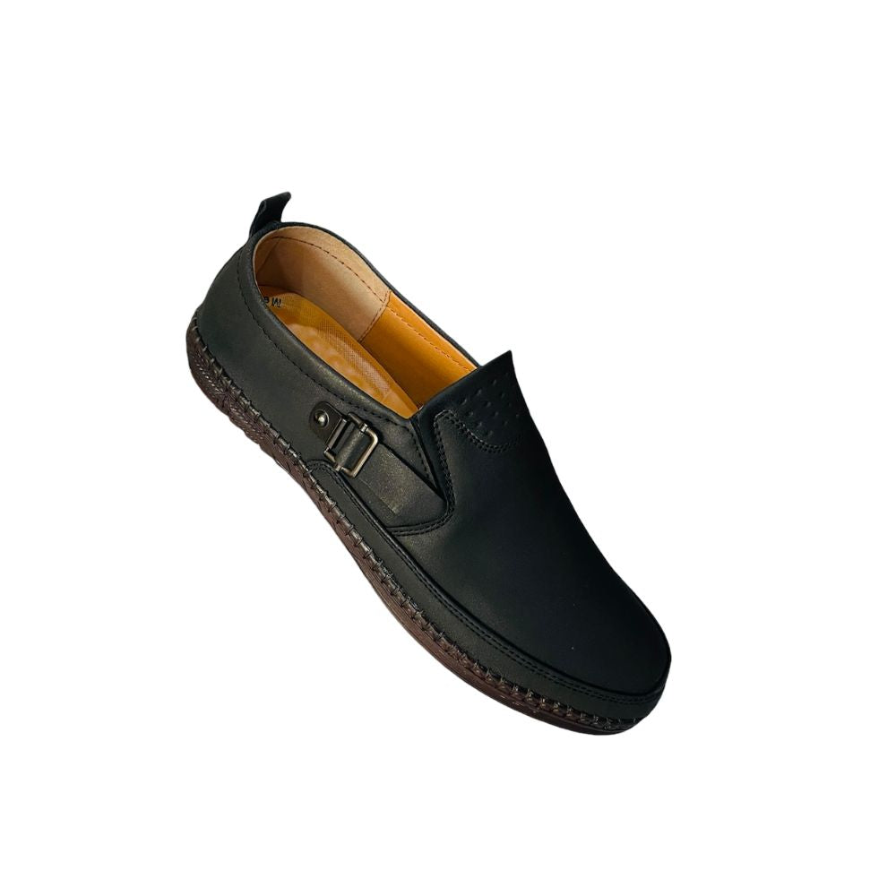 Leather Moccasins 1809- Black