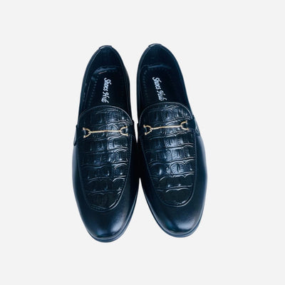 Leather Moccasins 1808-Black - Shoes Hub Online